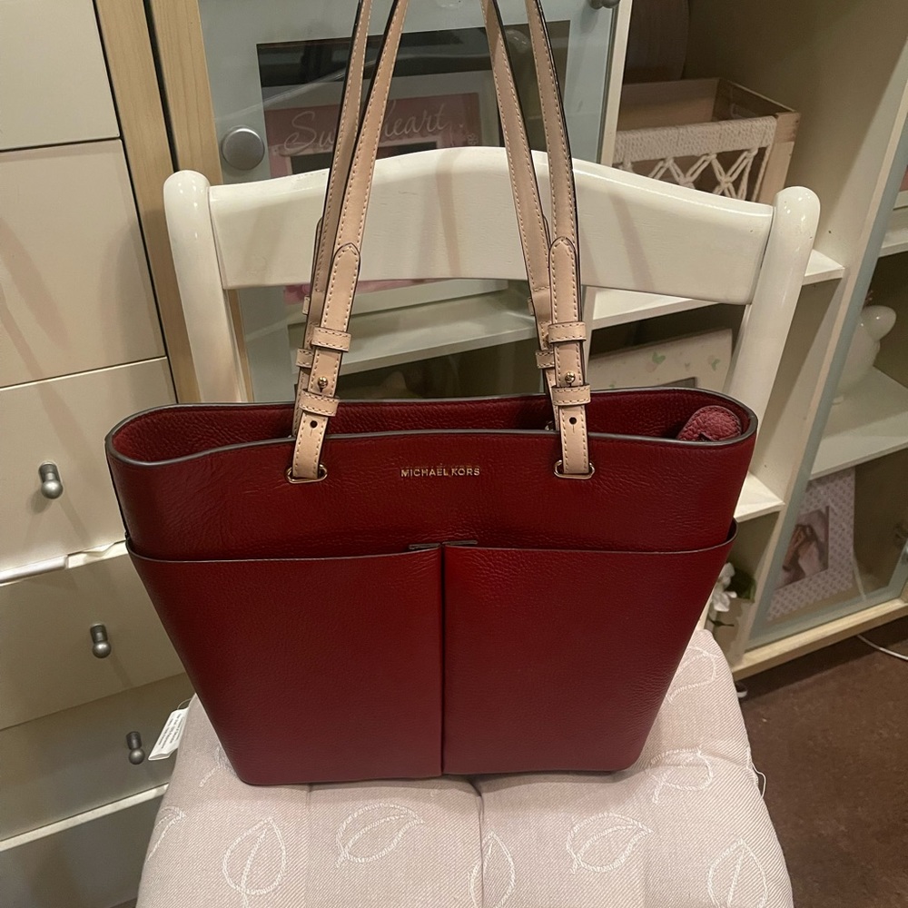 Michael kors Bedford pebble Leather Pocket Tote